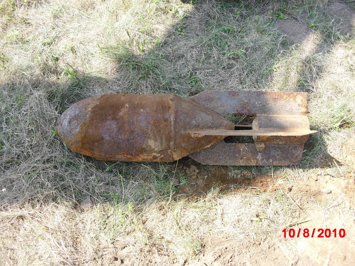 Geborgene Fliegerbombe
