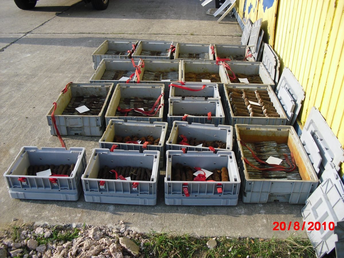 Kampfmittel vor Abgabe